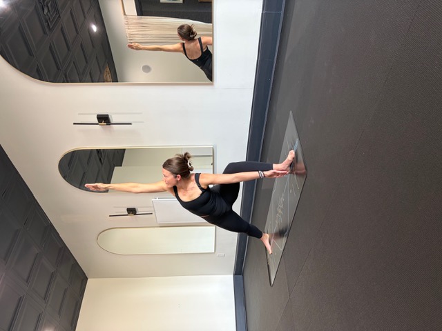 7b - Bent Knee Triangle Pose (Left)